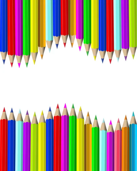 Crayons en bois — Image vectorielle