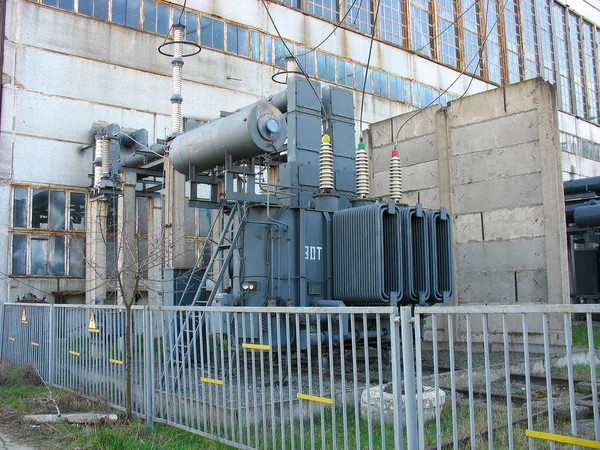 Huge high voltage electric converter — Stock Photo, Image