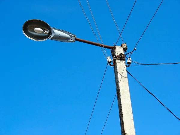 Closeup sokak ışık lambası — Stok fotoğraf