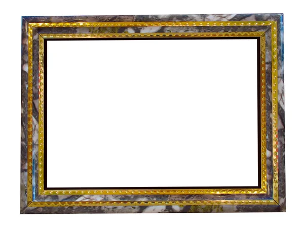 Moldura de ouro imagem com um decorativo — Fotografia de Stock