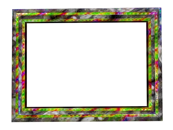 Stylowy obraz kolor ramki na białym tle — Zdjęcie stockowe