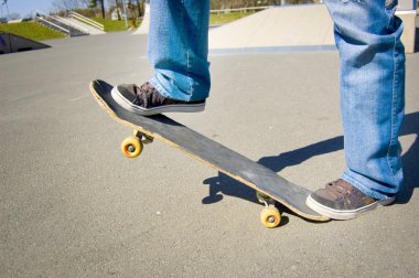 Skateboarder conceptual image. clipart