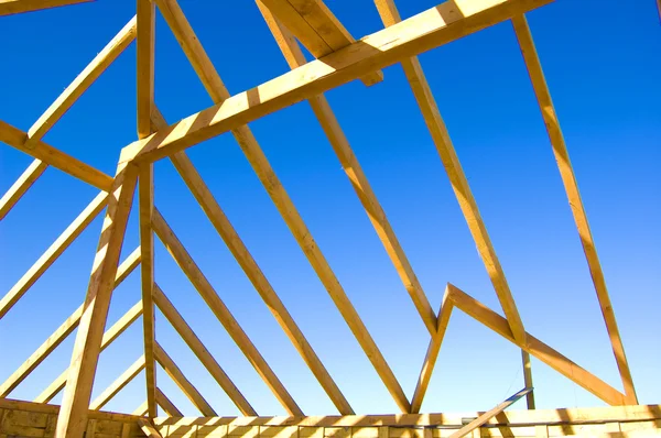 stock image Roof construction.