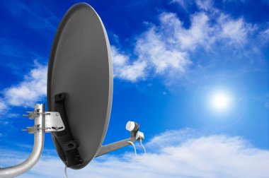 Satellite antenna. clipart