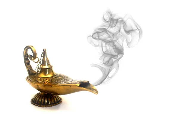 stock image Smoking Genie Lamp