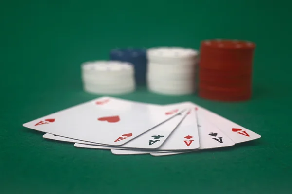 Poker spil - Stock-foto