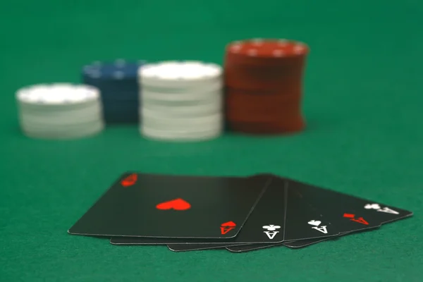 Παιχνίδι πόκερ — Φωτογραφία Αρχείου