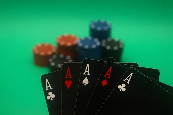 Poker ruce - 5 ESA — Stock fotografie