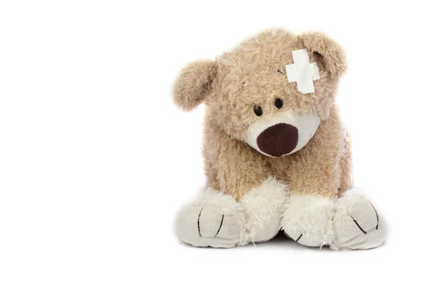 Gekwetst teddy bear — Stockfoto