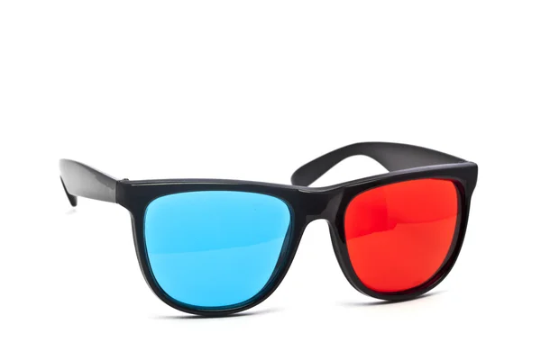 Óculos 3D sobre fundo branco — Fotografia de Stock