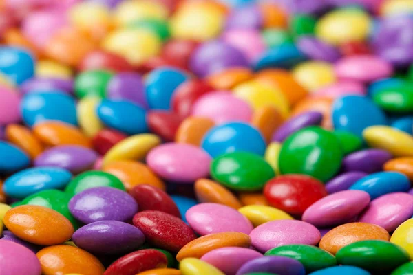 Färgglada choklad godis — Stockfoto