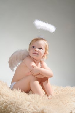 Little angel girl clipart