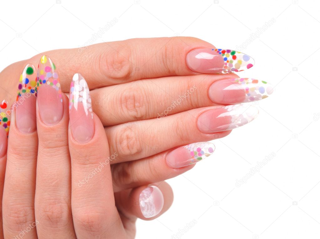 Beautiful manicure on female hands Stock Photo by ©art_man 3174169