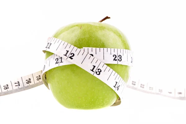 Manzana verde midió el medidor —  Fotos de Stock