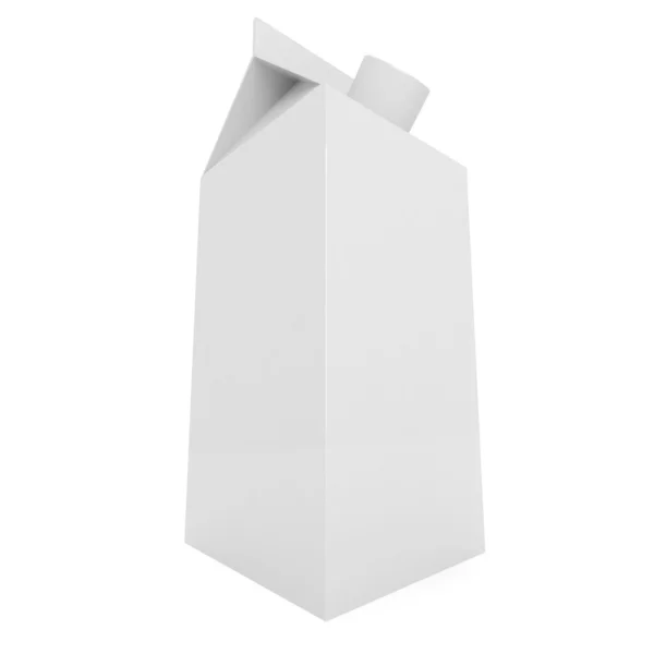 3D візуалізація молочної коробки — стокове фото