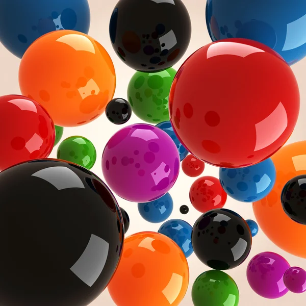 Stock image 3d colorfull balls