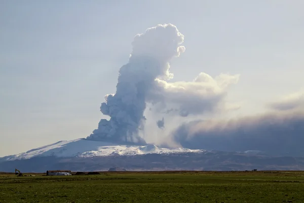 Vulcão Eyjafjallajokull — Fotografia de Stock