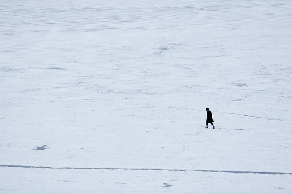 Marcher sur la glace — Photo