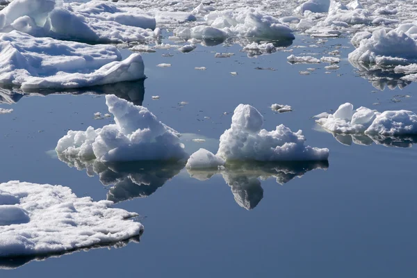 Лед и отражения — стоковое фото