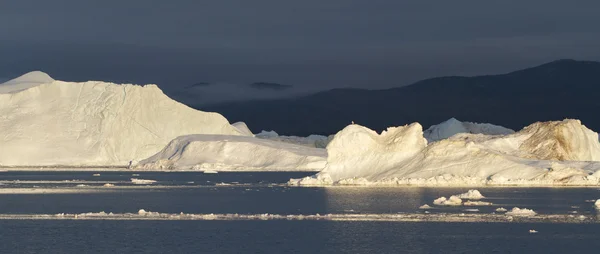 Les icebergs au coucher du soleil — Photo