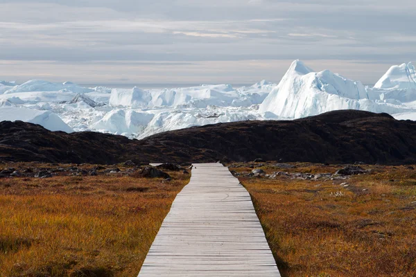 Прогулянка до льодовика — стокове фото
