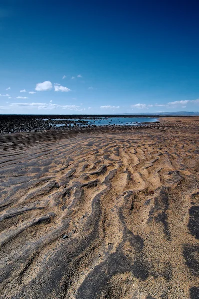 검은 모래 해변 — 스톡 사진