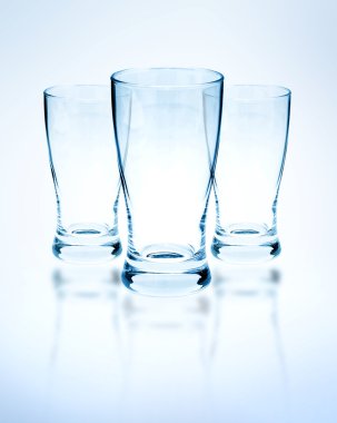 Empty glasses clipart