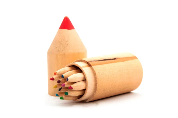 木颜色铅笔 — 图库照片