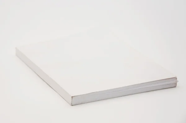 Capa em branco livro branco — Fotografia de Stock