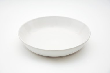 White empty plate clipart