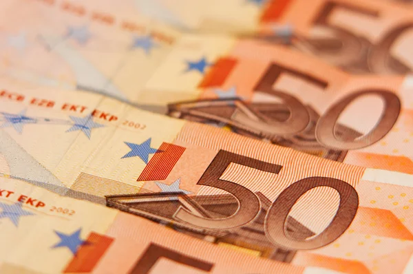 Mucchio di euro — Foto Stock