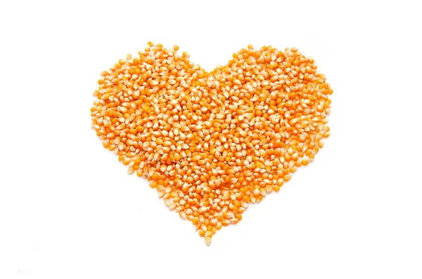Núcleos de maíz corazón — Foto de Stock