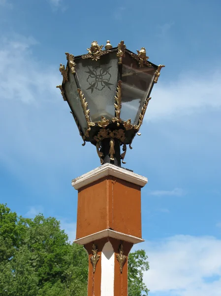 Lantern in the Pskov-Caves Monastery of the Holy Assumption — Stock Photo, Image