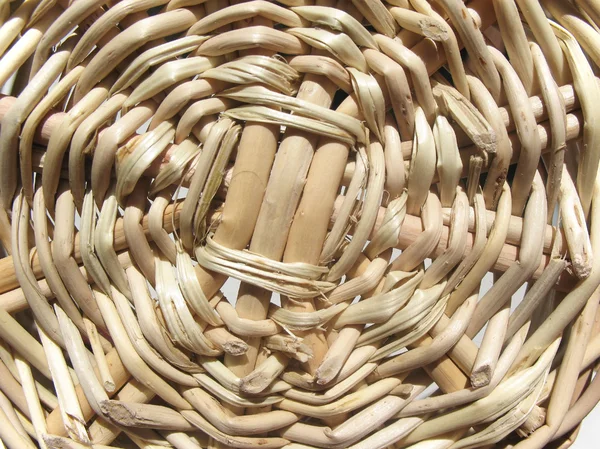 Detail der geflochtenen Körbe aus Weiden. — Stockfoto