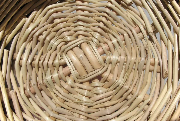 Detail der geflochtenen Körbe aus Weiden. — Stockfoto
