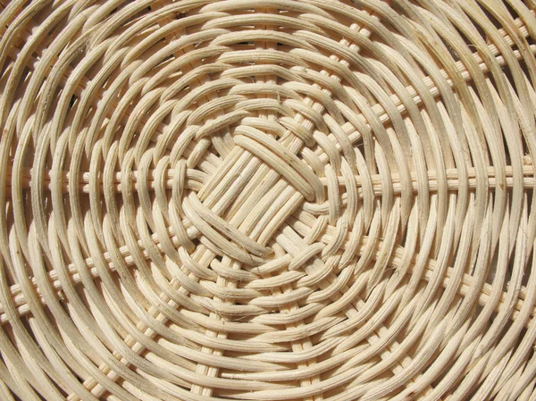 枝編み細工品バスケットのフラグメント。バック グラウンド. — ストック写真