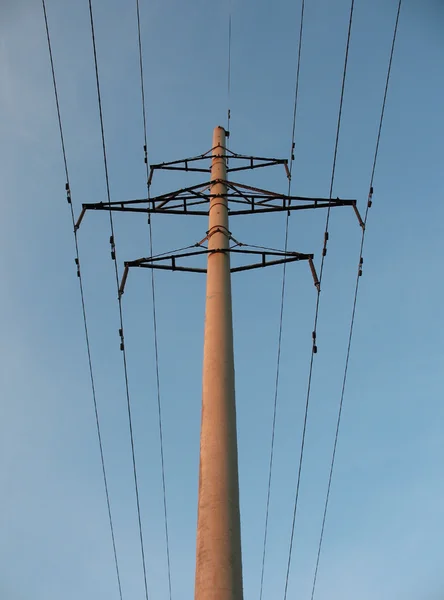 Linha de energia elétrica . — Fotografia de Stock