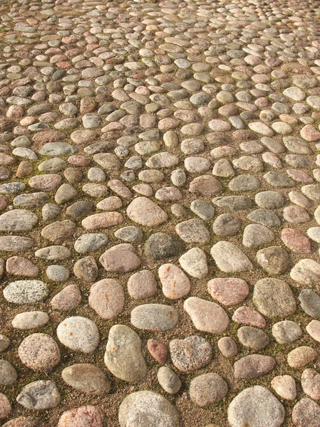 Pflaster der Granitpflastersteine — Stockfoto
