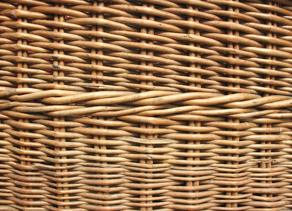 Фрагмент плетеного кошика — стокове фото