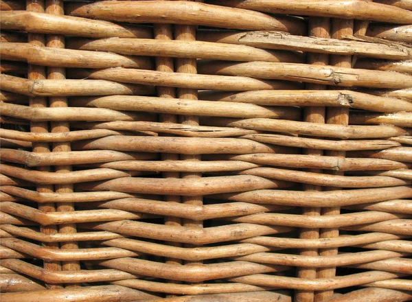 Фрагмент плетеного кошика — стокове фото