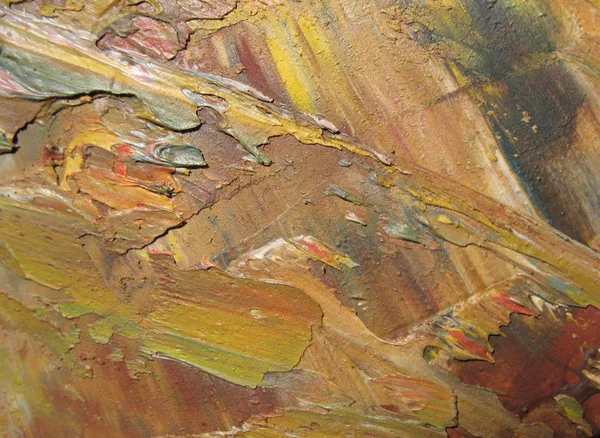 Fragmento de cartón con pinturas al óleo. Antecedentes Macro — Foto de Stock