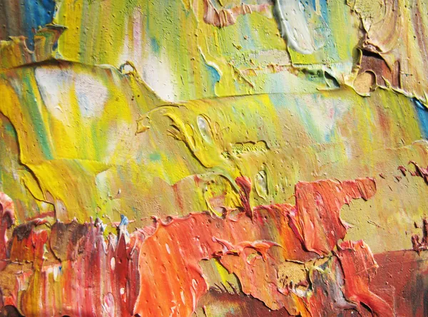 Fragment z kartonu s olejovými barvami. pozadí. makro Stock Snímky