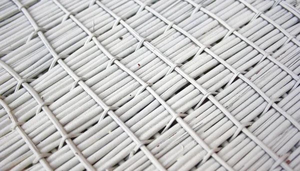 Detail of woven baskets, painted in white — Stock Photo, Image