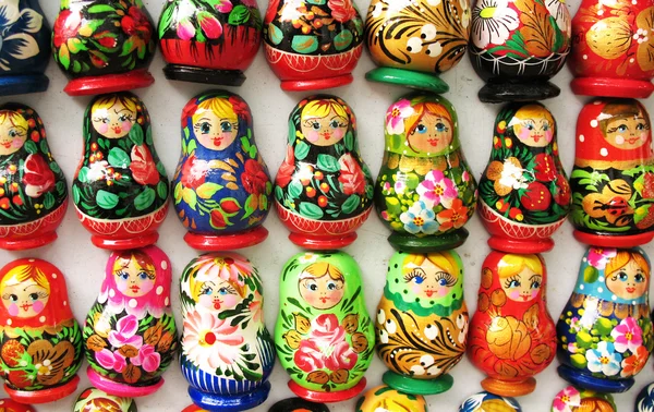 Souvenir russian dolls on magnets