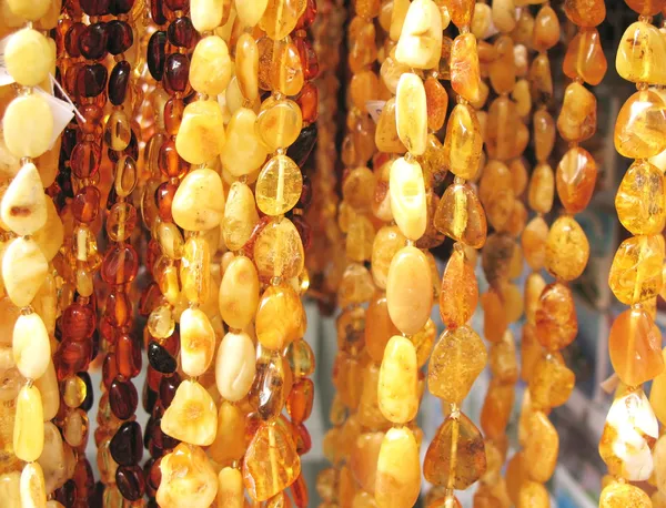 Des perles d'ambre. Contexte — Photo