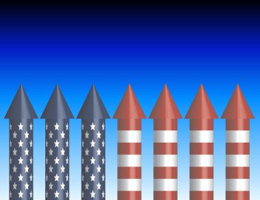 Background of Bottle Rockets clipart