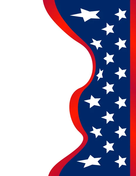 Sventolando bandiera americana sfondo — Vettoriale Stock