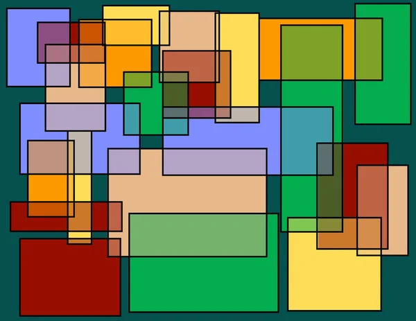 Абстрактні квадрати Прямокутники Тло — стоковий вектор
