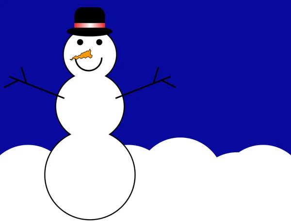 Χιονάνθρωπος φόντο — Διανυσματικό Αρχείο