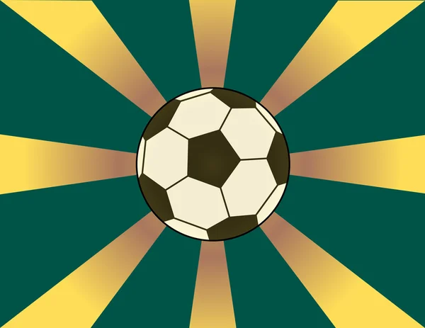 Sunburst Soccer Contexte — Image vectorielle